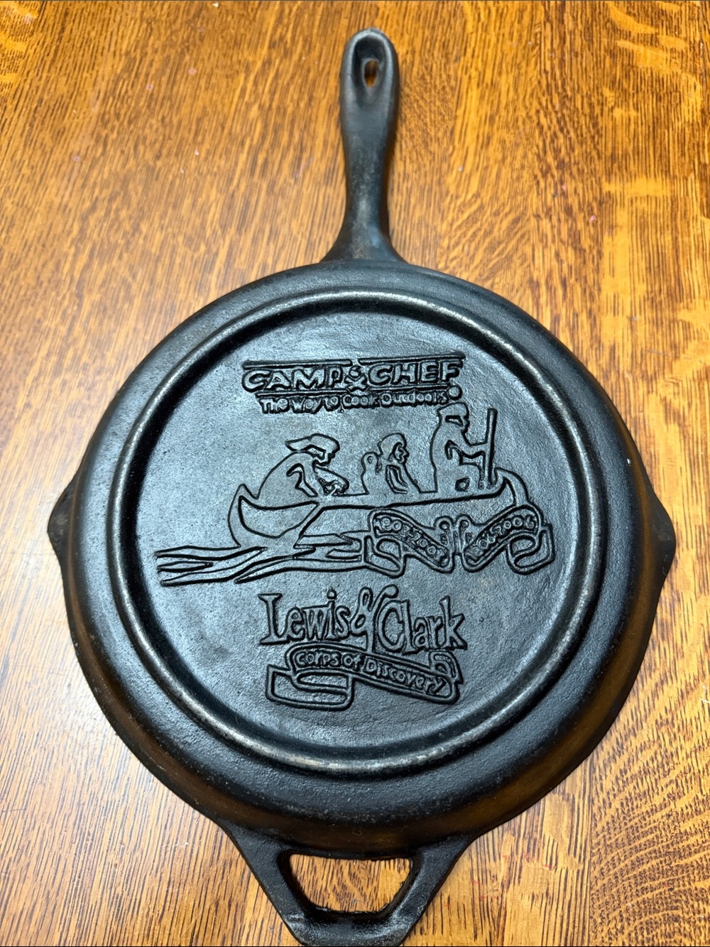Lewis & Clark Cast Iron Skillet - Black